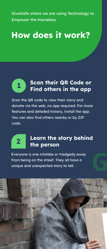 GiveSafe brochure - left panel